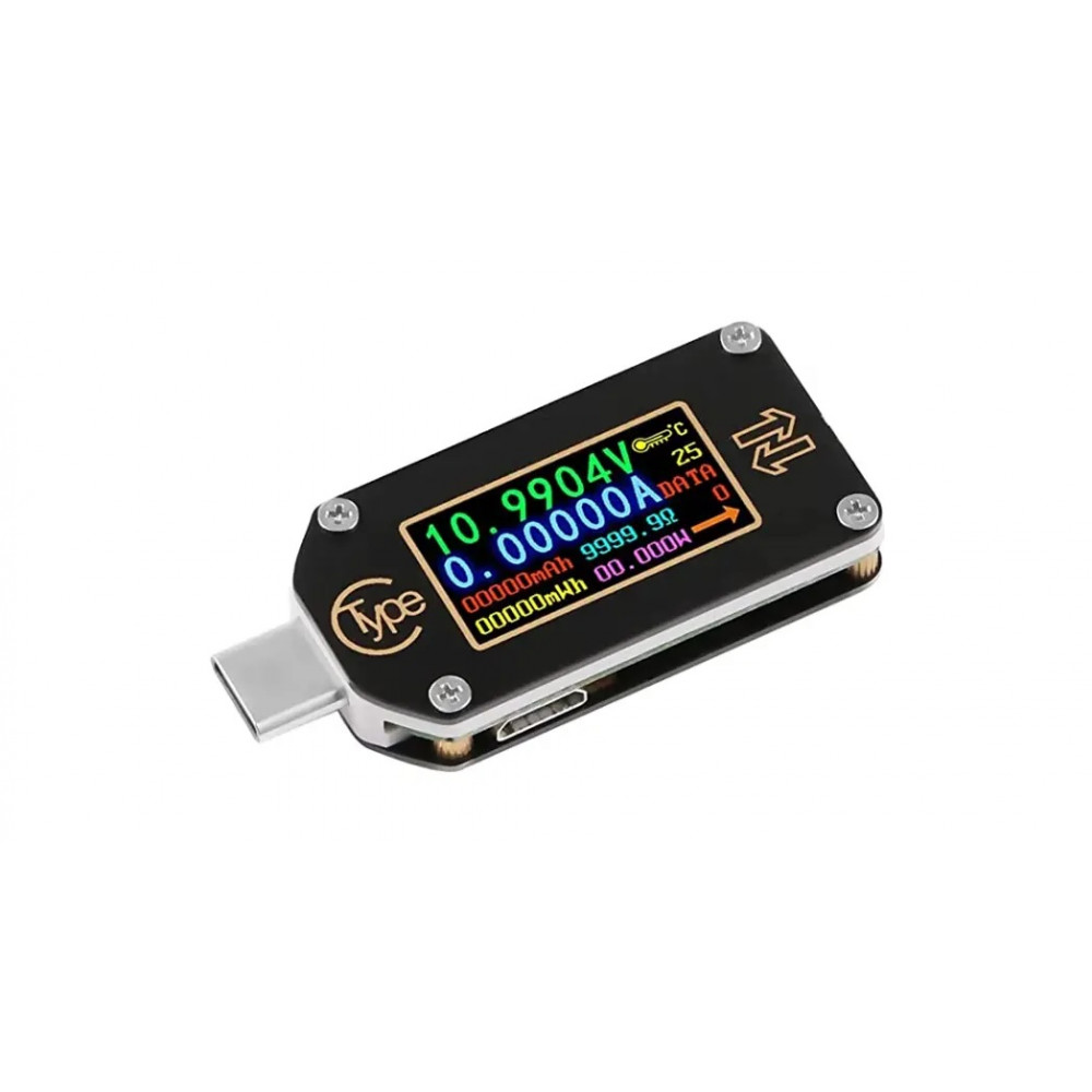 Тестер USB Type-С TC66 з кольоровим дисплеєм та Bluetooth